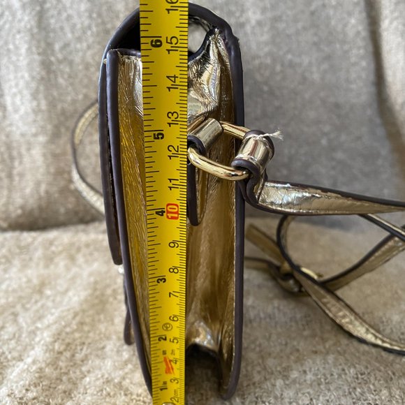 Steven by Steve Madden Light Gold Chrome Crossbody Bag - Picture 9 of 10